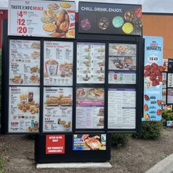 KFC - Menu display