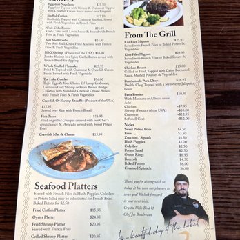 Frenier Landing - Menu - Cajun/Creole Near Me - LaPlace, Louisiana