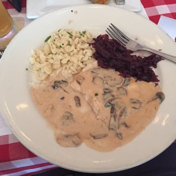 Jorg's Cafe Vienna - Jäger schnitzel. One of the best ever! - German Near Me - Plano, Texas Jorg's Cafe Vienna - Jäger schnitzel. One of the best ever! - German Near Me - Plano, Texas