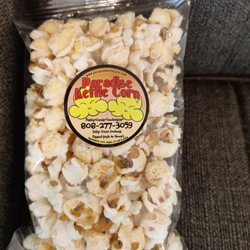 Original Kettle Corn has a sweet and savory flavor with a light crisp