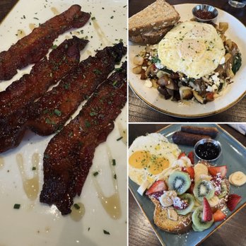 First Watch - Million Dollar Bacon / Market Skillet / Floridian French Toast with eggs & sausage. - American Near Me - Queen Creek, Arizona