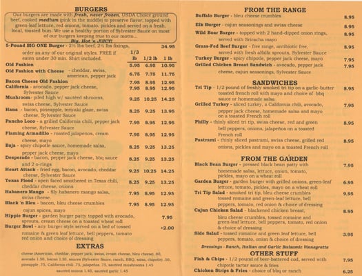 Menu photo 5 Sylvester's Burgers Atascadero, CA Menu photo 5 Sylvester's Burgers Atascadero, CA