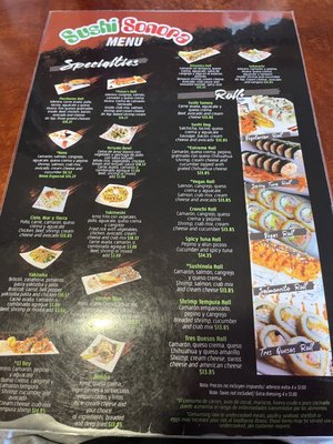 Menu photo 3 Sushi Sonora Phoenix, AZ
