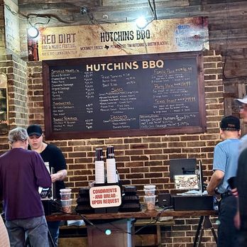 Hutchins BBQ - The BBQ menu. - Barbeque Near Me - Frisco, Texas