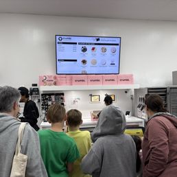 Everyone in awe at the cookie choices