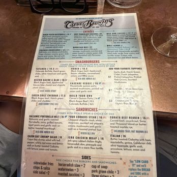 Carver Brewing Co. - Menu - New American Near Me - Durango, Colorado