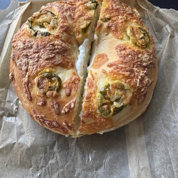 Cassidy´s Corner - Jalapeño bagel. It was soft and fresh, but too good to eat it. - Breakfast & Brunch Near Me - Whittier, California Cassidy´s Corner - Jalapeño bagel. It was soft and fresh, but too good to eat it. - Breakfast & Brunch Near Me - Whittier, California