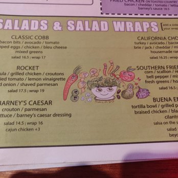 Barney's Beanery - Salad menu - Breakfast & Brunch Near Me - Burbank, California Barney's Beanery - Salad menu - Breakfast & Brunch Near Me - Burbank, California