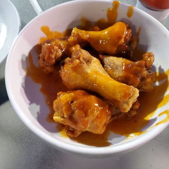 Wings and Rings - Peach Habanero drum sticks only.... - Chicken Wings Near Me - North Port, Florida