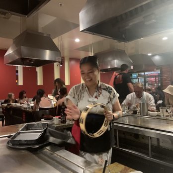 Shogun Restaurant - Our server Zane beginning the birthday song. - Japanese Near Me - Temecula, California Shogun Restaurant - Our server Zane beginning the birthday song. - Japanese Near Me - Temecula, California