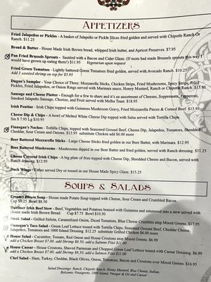 Menu photo 4 Dugan's Pub Little Rock, AR