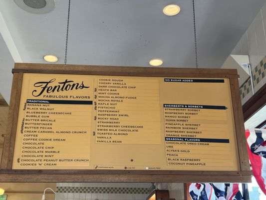 Menu photo 1 Fentons Creamery Oakland, CA Menu photo 1 Fentons Creamery Oakland, CA