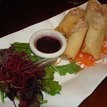 Haruki East - seafood rangoon with raspberry tea sauce - Japanese Near Me - Providence, Rhode Island Haruki East - seafood rangoon with raspberry tea sauce - Japanese Near Me - Providence, Rhode Island