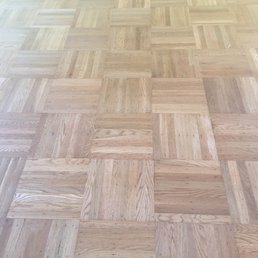 a hardwood floor in a living room