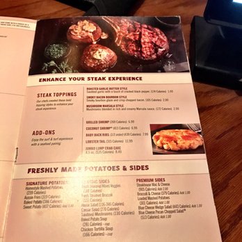 Outback Steakhouse - Menu 1/2017 - Steakhouses Near Me - Arcadia, California Outback Steakhouse - Menu 1/2017 - Steakhouses Near Me - Arcadia, California