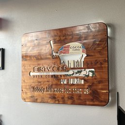 a wooden sign a wooden sign
