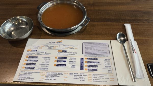 Menu photo 1 All That Shabu Irvine, CA