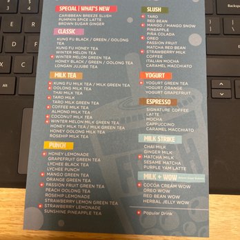 Kung Fu Tea - Menu - Coffee & Tea Near Me - Lowell, Massachusetts