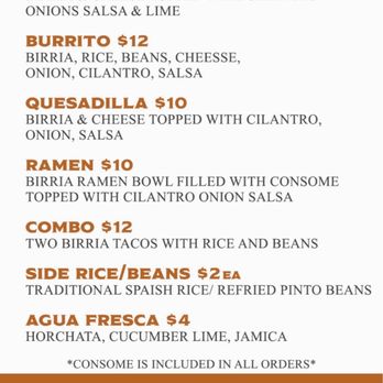Anthony’s Tacos - Menu on Instagram as of March 2023 - Food Trucks Near Me - Fresno, California Anthony’s Tacos - Menu on Instagram as of March 2023 - Food Trucks Near Me - Fresno, California