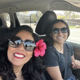 Surprising my bestie by setting her ride polished. Here I am with her baby girl.