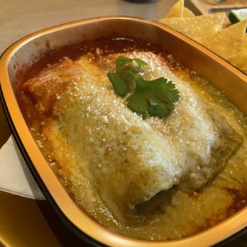 Santo De La Torta - Daily special red and green sauce enchiladas. So damn good - Mexican Near Me - Eugene, Oregon