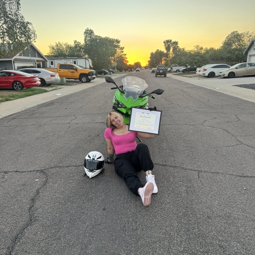 House De Lashes - Graduation photo with my motorcycle - Cosmetics & Beauty Supply Near Me