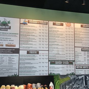Cheba Hut Toasted Subs - Menu - Sandwiches Near Me - Little Rock, Arkansas