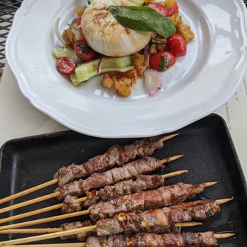 Le Virtu - Burrata and lamb skewers - Italian Near Me - Philadelphia, Pennsylvania