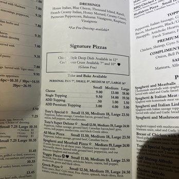 Tony's Pizza - Menu - Pizza Near Me - Lake Charles, Louisiana Tony's Pizza - Menu - Pizza Near Me - Lake Charles, Louisiana