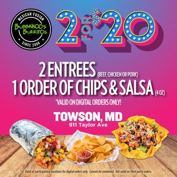 Bubbakoo's Burritos - Mexican Near Me - Towson, Maryland Bubbakoo's Burritos - Mexican Near Me - Towson, Maryland