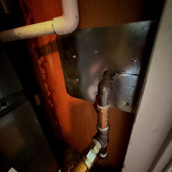 Bonney Plumbing - HVAC installer who doesn't know how to patch drywall decided sheet metal was good enough. $20k well spent... - Plumbing Near Me - Rancho Cordova, California Bonney Plumbing - HVAC installer who doesn't know how to patch drywall decided sheet metal was good enough. $20k well spent... - Plumbing Near Me - Rancho Cordova, California