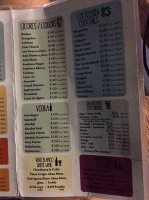 Menu photo 5 Ah Caramba! Puerto Vallarta, JAL