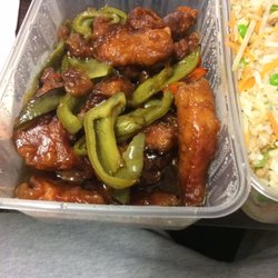 House of Zen - Pork with plum sauce. Sad, small portion.