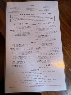 Menu photo 5 Pie + Vine Ashland, OR