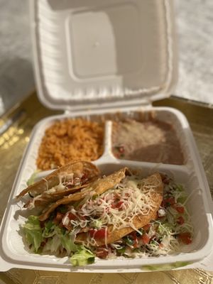 Photo of Santa Fe Taqueria - San Jose, CA, US. Tacos el dorados plate