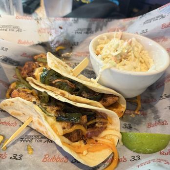 Bubba's 33 - Chicken Poblano Grilled Chicken Tacos - American Near Me - Elkhart, Indiana