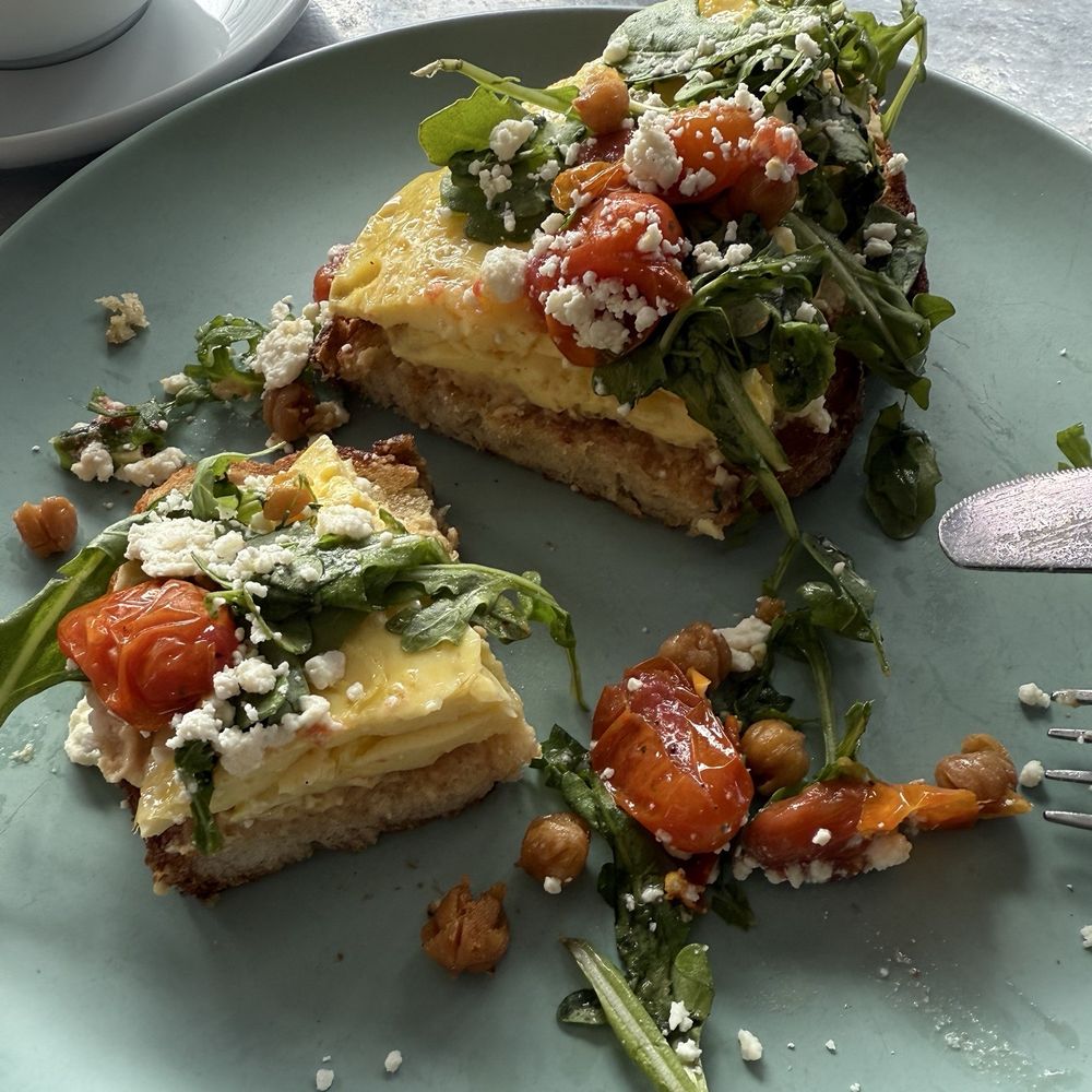 ATTITUDE CAFE - Mediterranean toast - Breakfast & Brunch Near Me - Los Angeles, California ATTITUDE CAFE - Mediterranean toast - Breakfast & Brunch Near Me - Los Angeles, California
