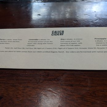Calico Cidery - Cideries Near Me - Julian, California