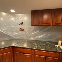 Superior Flood & Fire Restoration - Containment to prevent construction dust from entering occupied areas.