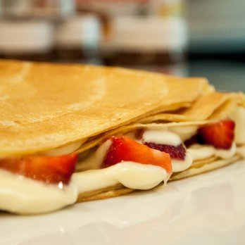 Buddies - a crepe with strawberries and cream - Creperies Near Me - Laval, Quebec Buddies - a crepe with strawberries and cream - Creperies Near Me - Laval, Quebec