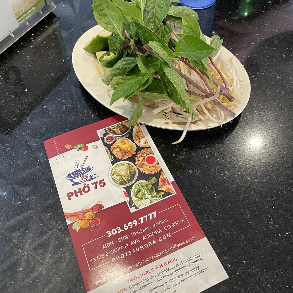 Pho 75 - Fresh basil, jalapeños, and sprouts - Vietnamese Near Me - Aurora, Colorado Pho 75 - Fresh basil, jalapeños, and sprouts - Vietnamese Near Me - Aurora, Colorado