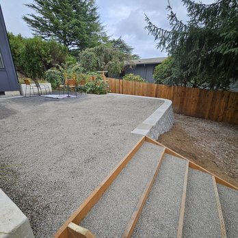 AG General Contractor - Finished backfilled gravel top and stair landing - General Contractors Near Me