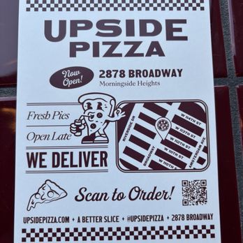 Upside Pizza - Menu - Pizza Near Me - New York, New York Upside Pizza - Menu - Pizza Near Me - New York, New York