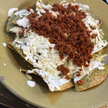 Oaxaca - Chilaquiles and chorizo - Mexican Near Me - Sacramento, California