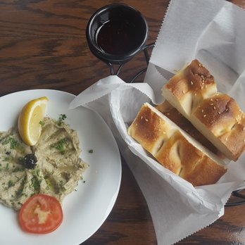 Beyoglu Grill - Babaganoush, Bread, Sun-Dried Tomato Dip, Olives - Mediterranean Near Me - Cliffside Park, New Jersey