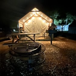 Son's Blue River Camp - The outside of the tent
