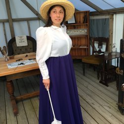 Yale Historic Site - Dressed up as a respectable school teacher.