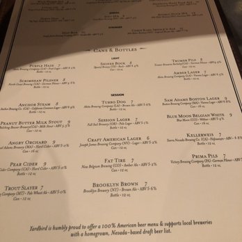 Yardbird - Menu - Southern Near Me - Las Vegas, Nevada Yardbird - Menu - Southern Near Me - Las Vegas, Nevada