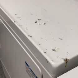 Lordon Management - Splatter all over machines and floor from maintenance man's recent attempt to fix a machine (still broken).