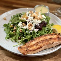 Bora Restaurant - Golden Beet Salad with Roasted Salmon